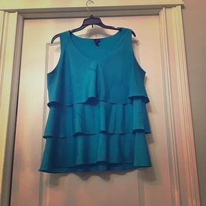 Milano ruffled pullover blouse